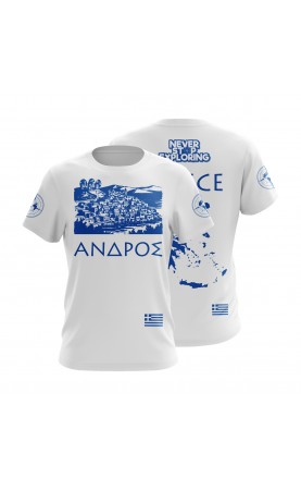 Cyclades islands t-shirt for men. Regular sizes. Gift for summer travel beach outfit