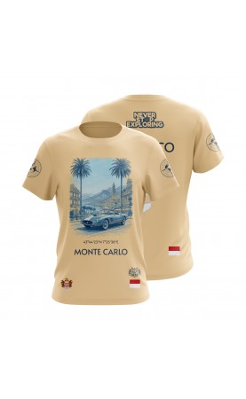 Monte Carlo t-shirt for men. Regular sizes. Gift travel summer 26