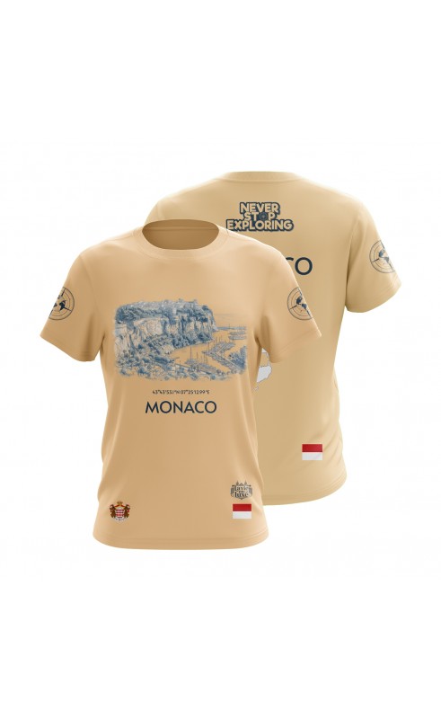 Palais princier de Monaco t-shirt. Regular sizes. Travel souvenir gift apparel.