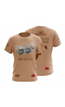 Morocco  Travel souvenir t-shirt. Regular fit summer apparel. Amfanwear.