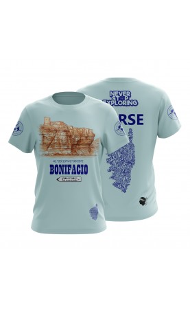 Bonifacio Corse Corsica Travel t-shirt. Regular sizes, made in EU amfanwear. Summer tee