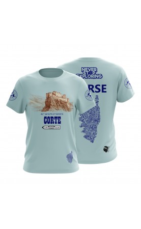 Corte Corse Corsica travel t-shirt Souvenir gift France. Regular sizes. Amfanwear.