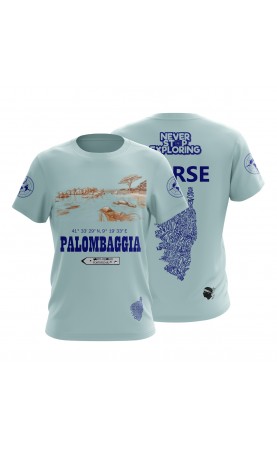 Palombaggia  t-shirt travel summer gift. Made in EU, regular fitting. Summer tourist tee.