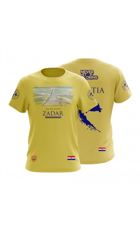 Zadar Croatia travel t-shirt. Regular fit from M to 3XL. Amfanwear.