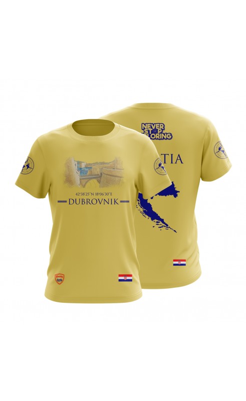 Dubrovnik t-shirt gift souvenir idea. Regular sizes. Amfanwear. Made in EU summer apparel