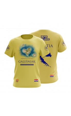 Galešnjak Croatia Hrvatska Travel Souvenir T-shirt for men. Regular sizes.
