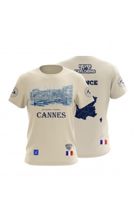 Cannes French Riviera tourist travel tee. Vacation souvenir appare.