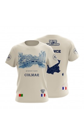 Colmar Haut-Rhin Alsace t-shirt. Souvenir from France. Gift idea. Regular sizes. Eu made. Amfanwear.