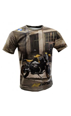 RnineT Moto Biker T-shirt...