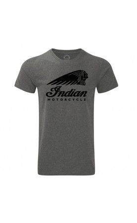 Indian Logo Gray T-shirt...