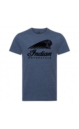 Indian Logo Blue T-shirt...