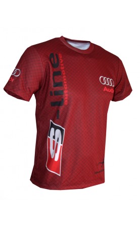 Audi S-line grid red T-shirt