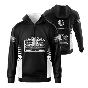 Alfa Romeo Sublimation Long Sleeve Hoodie Sweatshirt Blouse Racing Retro Classic