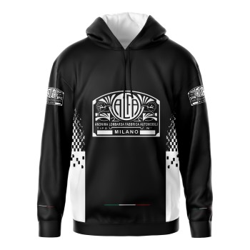 Alfa Romeo Sublimation Long Sleeve Hoodie Sweatshirt Blouse Racing Retro Classic