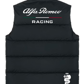 Alfa Romeo Men's Black Gilet, Sleeveless Vest Racing, Motorsport Graphic Design 2