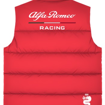 Alfa Romeo Men's Red Gilet, Sleeveless Vest Racing, Motorsport Graphic Design