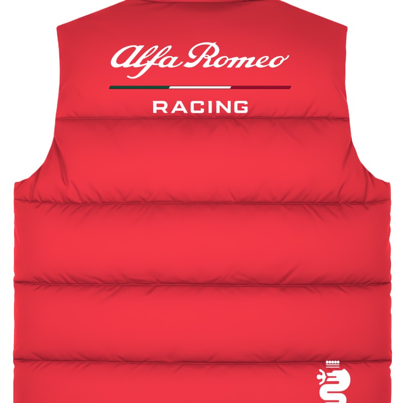 Alfa Romeo Men's Red Gilet, Sleeveless Vest Racing, Motorsport Graphic Design