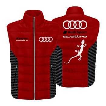 Auto Car Red Gilet, Sleeveless Vest Racing, Motorsport Graphic German Automotive 001