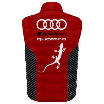 Auto Car Red Gilet, Sleeveless Vest Racing, Motorsport Graphic German Automotive 001