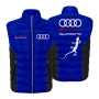 Auto Car Blue Gilet, Sleeveless Vest Racing, Motorsport Graphic German Automotive 002