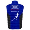 Auto Car Blue Gilet, Sleeveless Vest Racing, Motorsport Graphic German Automotive 002