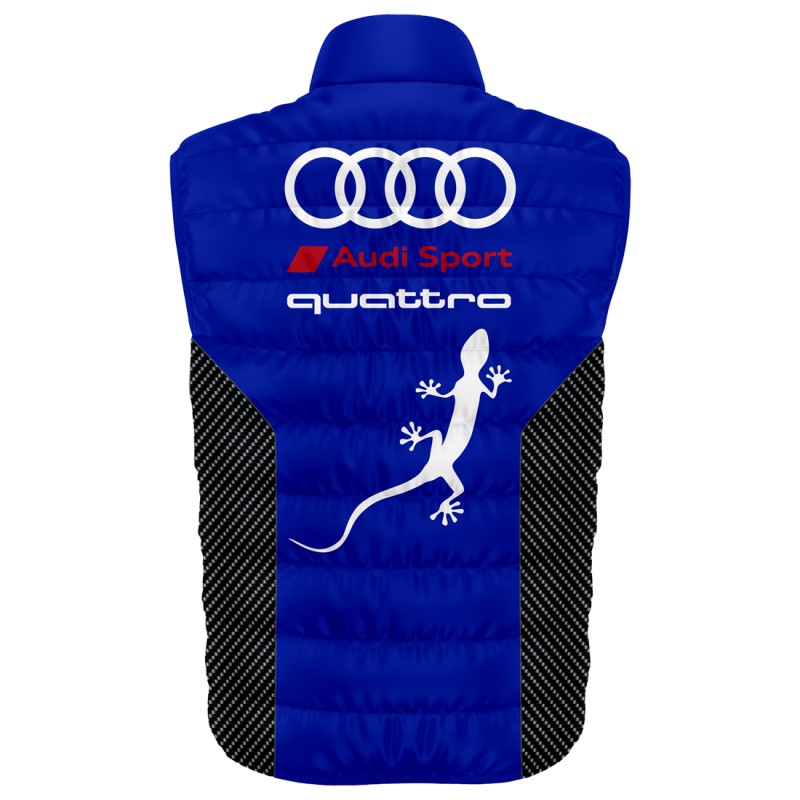 Auto Car Blue Gilet, Sleeveless Vest Racing, Motorsport Graphic German Automotive 002