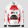 Auto Sport Sublimation Long Sleeve Hoodie Sweatshirt Blouse Racing RS3 German Car 002