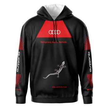 Auto Sport Sublimation Long Sleeve Hoodie Sweatshirt Blouse Racing Quattro German Car 003