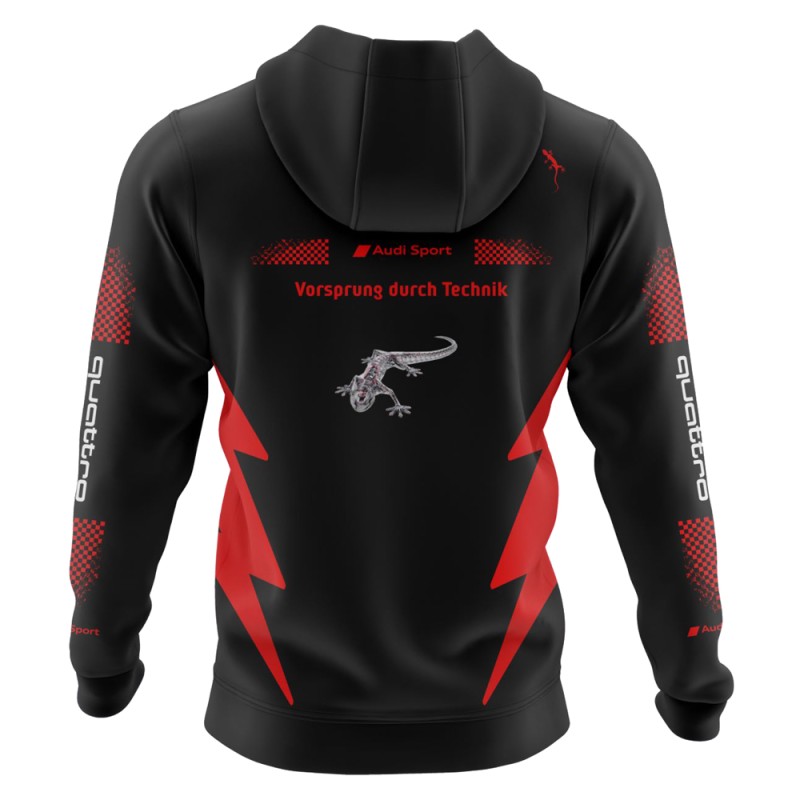 Auto Sport Sublimation Long Sleeve Hoodie Sweatshirt Blouse Racing Quattro German Car 003