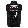 Auto Car Black Gilet, Sleeveless Vest Racing, Motorsport Graphic German Automotive 004