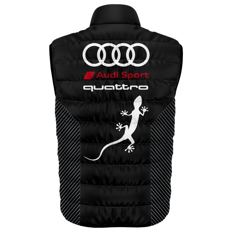 Auto Car Black Gilet, Sleeveless Vest Racing, Motorsport Graphic German Automotive 004