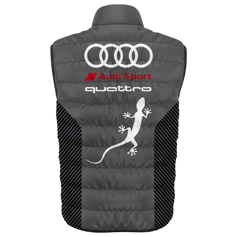 Auto Car Gray Gilet, Sleeveless Vest Racing, Motorsport Graphic German Automotive 005