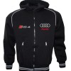 Auto Sport RS4 Fleece Jacket With Hood Embroidered Logos Racing Sweatshirt Fleece Top