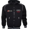 Auto Sport RS5 Fleece Jacket With Hood Embroidered Logos Racing Sweatshirt Fleece Top