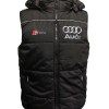 Auto Car Gilet, Sleeveless Vest With Hood Racing, Motorsport, Embroidered Logos S-line 001