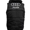 Auto Car Gilet, Sleeveless Vest With Hood Racing, Motorsport, Embroidered Logos S-line 001