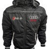 Auto RS5 Car Outer Jacket With Removable Hood Embroidered Logos Racing Driver Apparel
