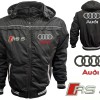 Auto RS5 Car Outer Jacket With Removable Hood Embroidered Logos Racing Driver Apparel