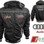 Auto RS Car Outer Jacket With Removable Hood Embroidered Logos Racing Driver Apparel