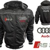 Auto RS3 Car Outer Jacket With Removable Hood Embroidered Logos Racing Driver Apparel