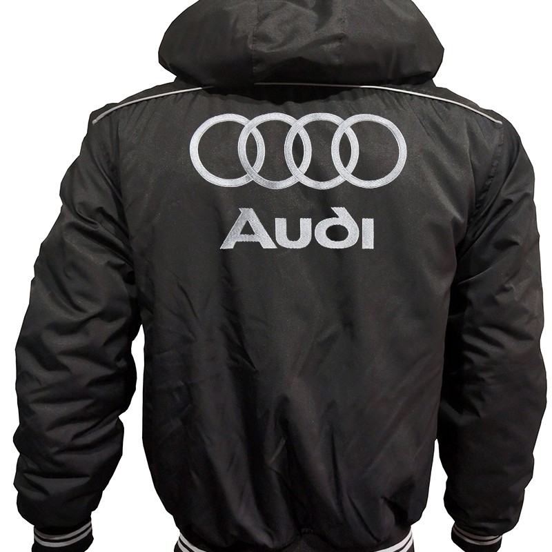 Auto RS5 Car Outer Jacket With Removable Hood Embroidered Logos Racing Driver Apparel