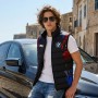 German M5 Auto Car Gilet, Sleeveless Vest Racing, Motorsport Graphic Print Design