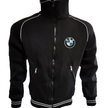 German //M Auto Car Fleece Jacket Embroidered Logos Racing Sweatshirt