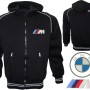 German Mpower Auto Car Fleece Jacket With Hood Embroidered Logos Racing Sweatshirt