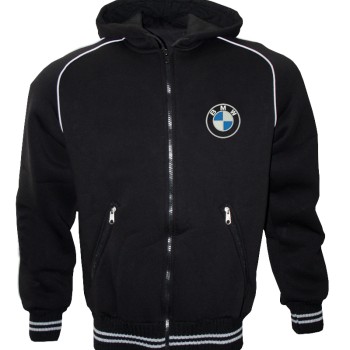 German //Mpower Auto Car Fleece Jacket With Hood Embroidered Logos Racing Sweatshirt