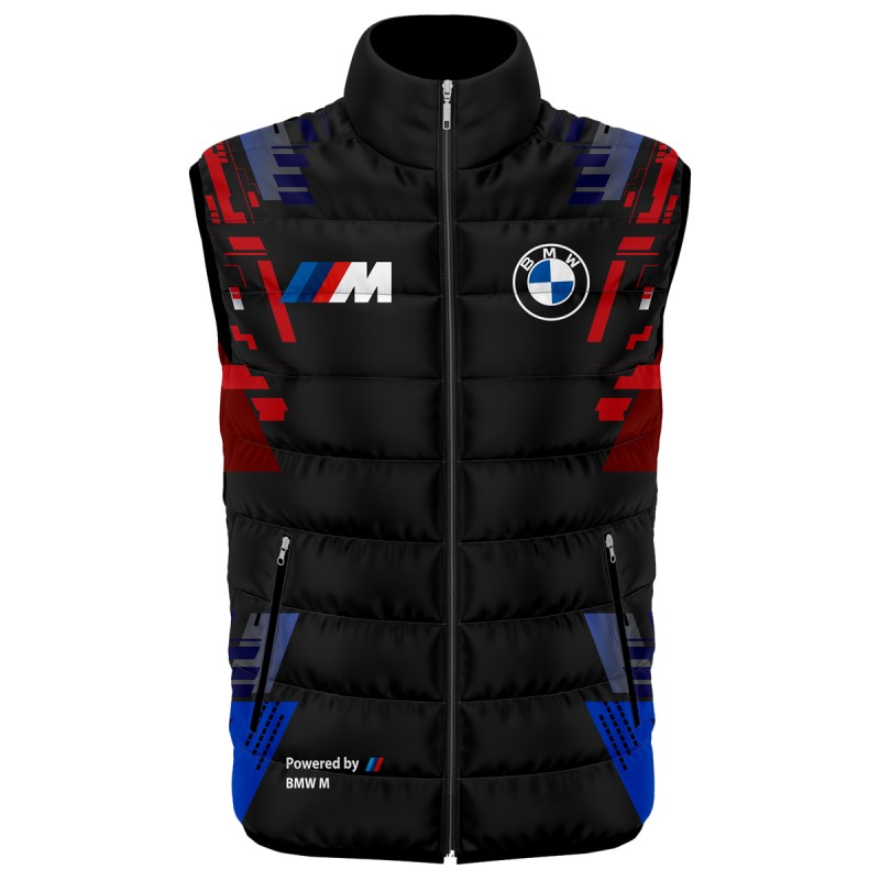 German M power Auto Car Gilet, Sleeveless Vest Racing, Motorsport Graphic Print Design