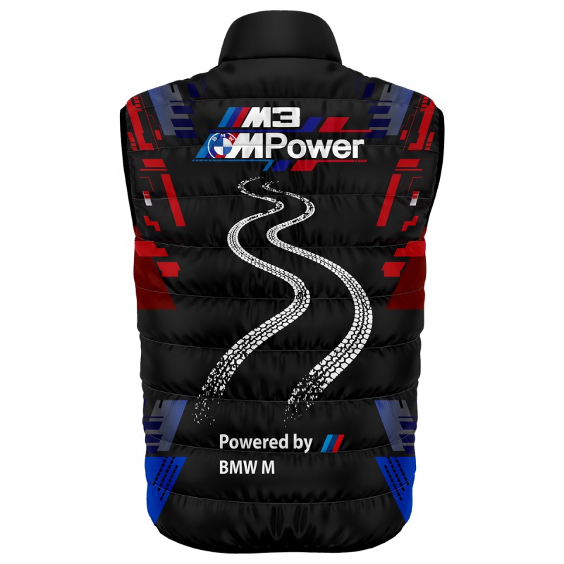 German M3 Auto Car Gilet, Sleeveless Vest Racing, Motorsport Graphic Print Design