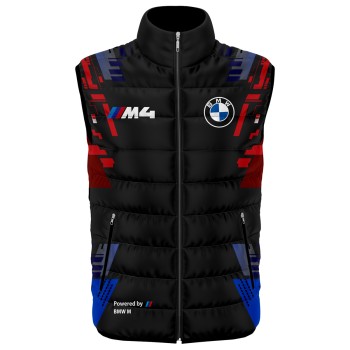 German M4 Auto Car Gilet, Sleeveless Vest Racing, Motorsport Graphic Print Design