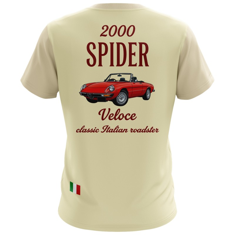 Alfa Romeo 2000 Spider Veloce T-shirt–Italian Car Enthusiast Tee