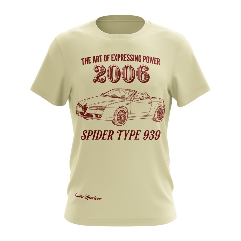 Alfa Romeo Spider Type 939 2006  T-shirt–Italian Car Enthusiast Tee